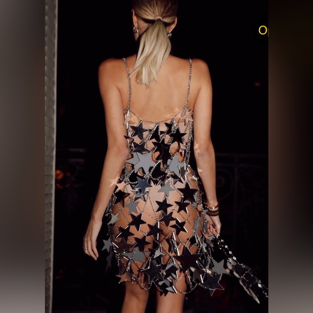 Chainmail Star Dress - Rave Party Wear